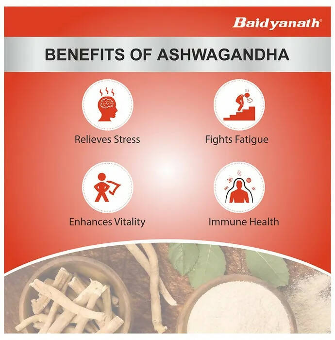 Baidyanath Kolkata Ashwagandha Tablets - 60 Tabs