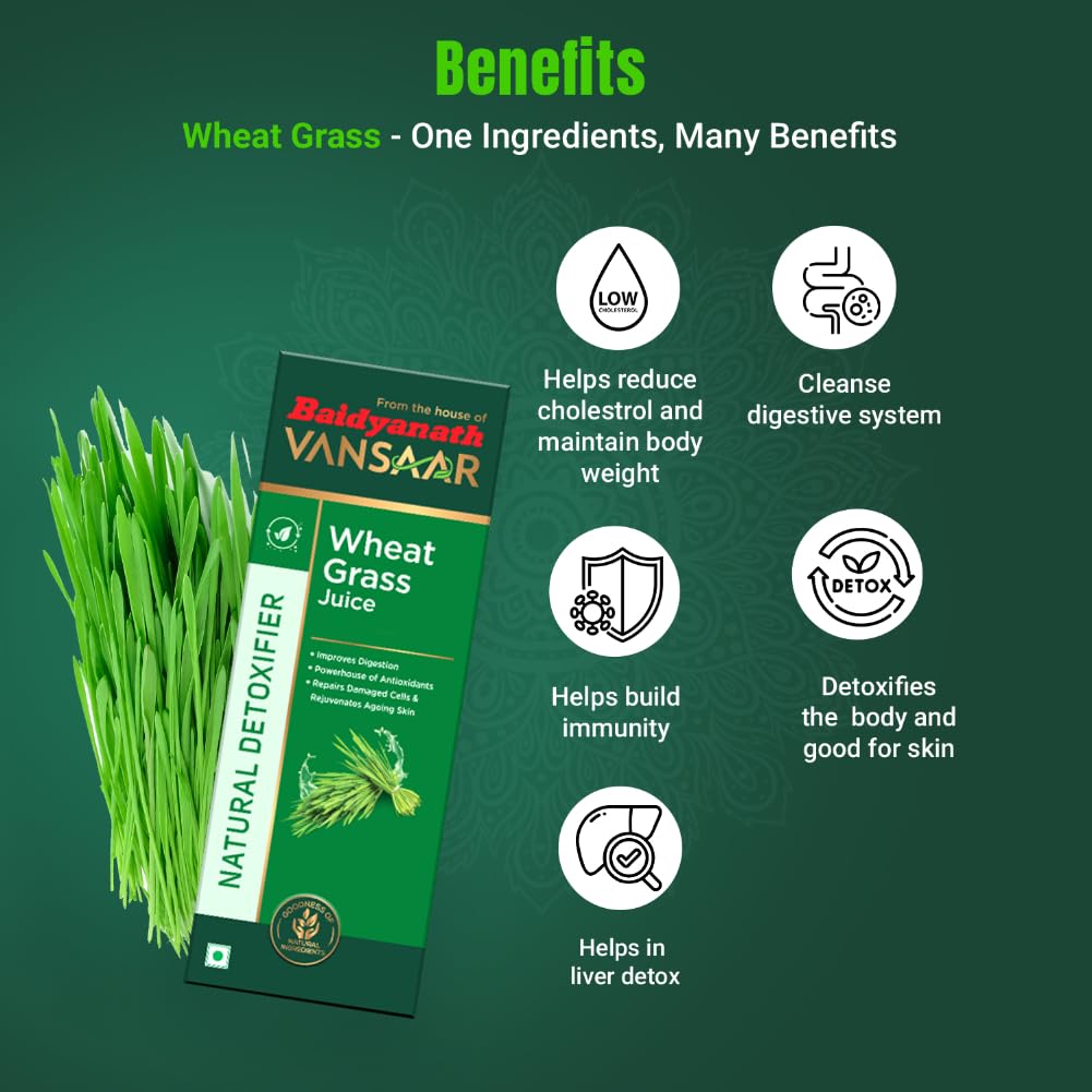 Baidyanath Vansaar Wheat Grass Juice - 1 Ltr