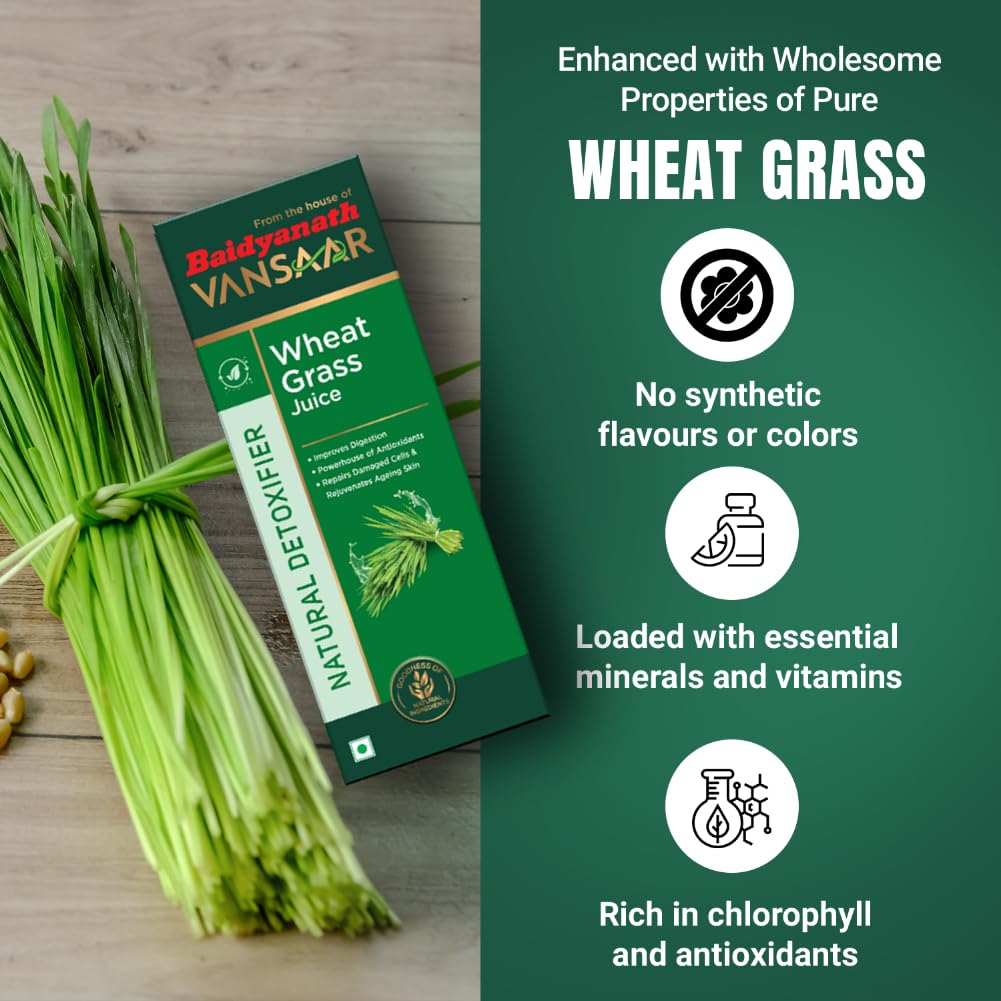 Baidyanath Vansaar Wheat Grass Juice - 1 Ltr