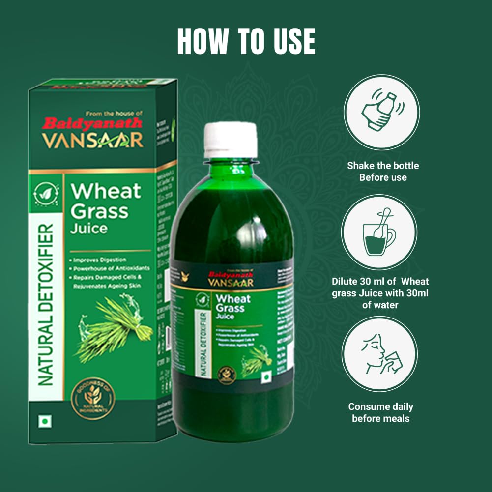 Baidyanath Vansaar Wheat Grass Juice - 1 Ltr