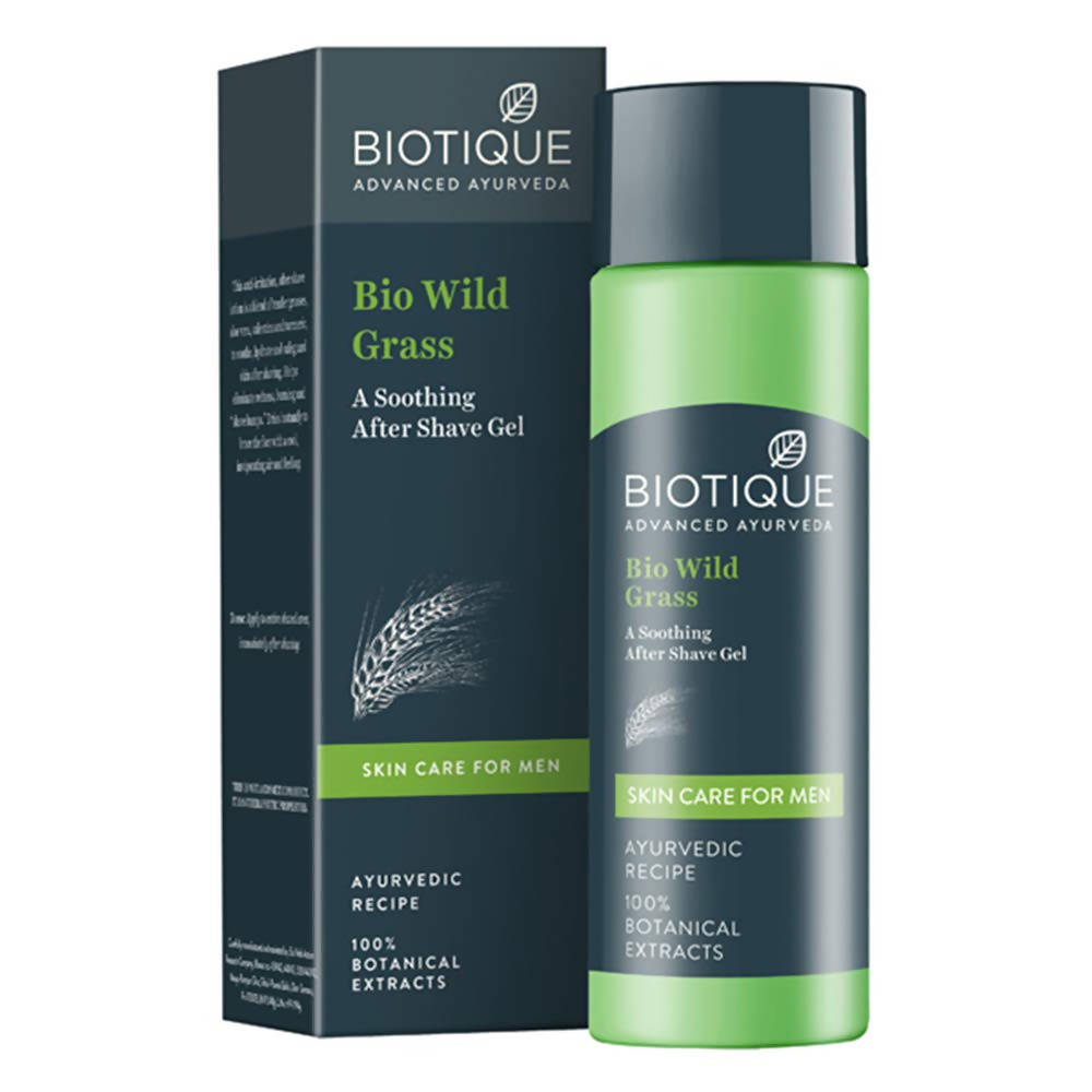 Biotique Bio Wild Grass A Soothing After Shave Gel For Men - 120 ML
