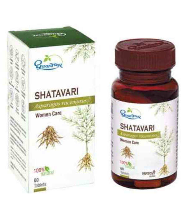 Dhootapapeshwar Shatavari Tablets - 60 Tabs