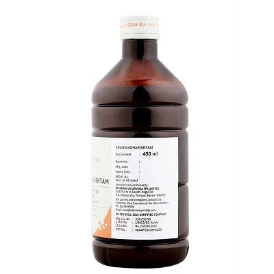 Sitaram Ayurveda Aragwadharishtam Syrup - 450 ML