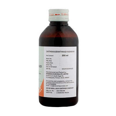 Sitaram Ayurveda Chithrakagranthikadi Kashayam - 200 ML