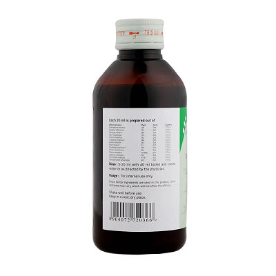 Sitaram Ayurveda Dhanadanayanadi Kashayam - 200 ML