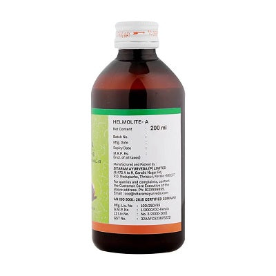 Sitaram Ayurveda Helmolite- A Syrup - 200 ML