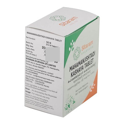 Sitaram Ayurveda Mahamanjishtadi Kashaya Tablet