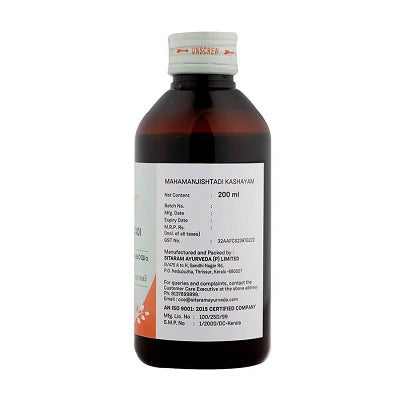 Sitaram Ayurveda Mahamanjishtadi Kashayam - 200 ML