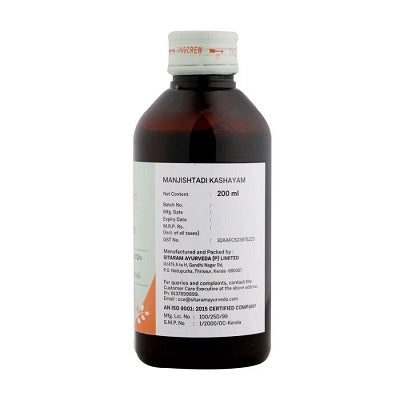 Sitaram Ayurveda Manjishtadi Kashayam - 200 ML