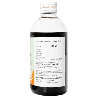 Sitaram Ayurveda Neelibhrungadi Coconut Oil - 200 ML
