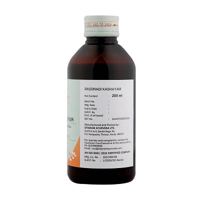 Sitaram Ayurveda Rasonadi Kashayam - 200 ML
