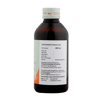 Sitaram Ayurveda Sukumaram Kashayam - 200 ML