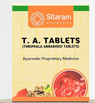 Sitaram Ayurveda T. A.Tablet (Thriphalannabhedi Tablet) - 100 Tabs