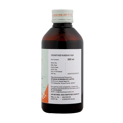 Sitaram Ayurveda Vidaryadi Kashayam Syrup - 200 ML