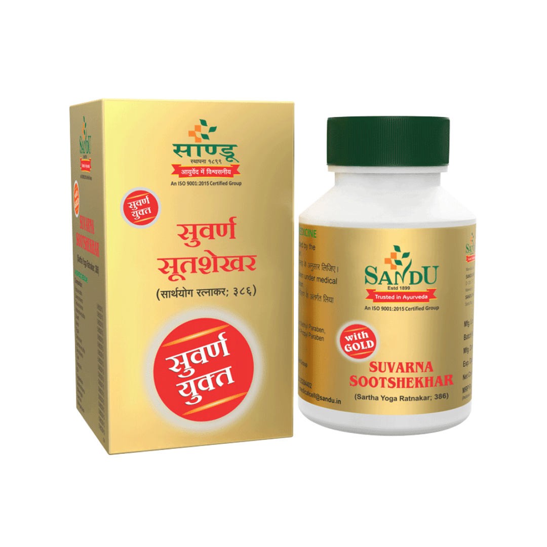 Sandu Suvarna Sootshekhar Ras Tablets - 10 Tablets