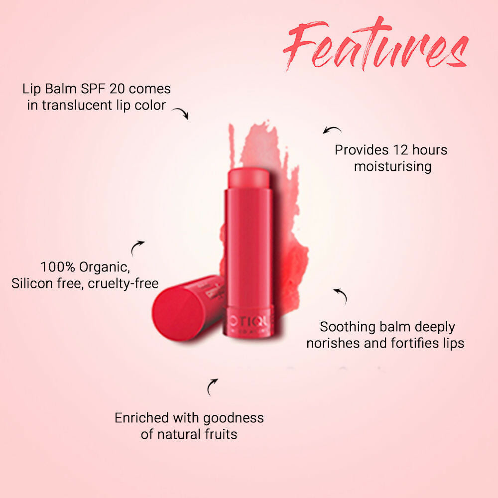 Biotique Lipshine Lip Balm SPF 20 - Berry - 4 GM