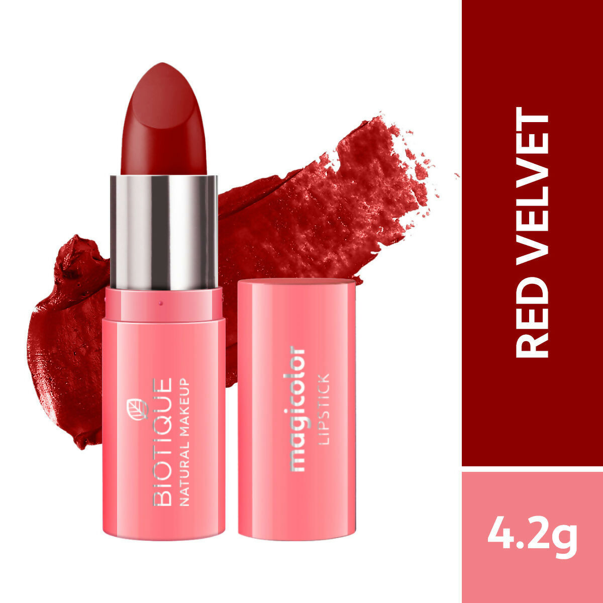 Biotique Magicolor Lipstick - Red Velvet  - 4.2 GM