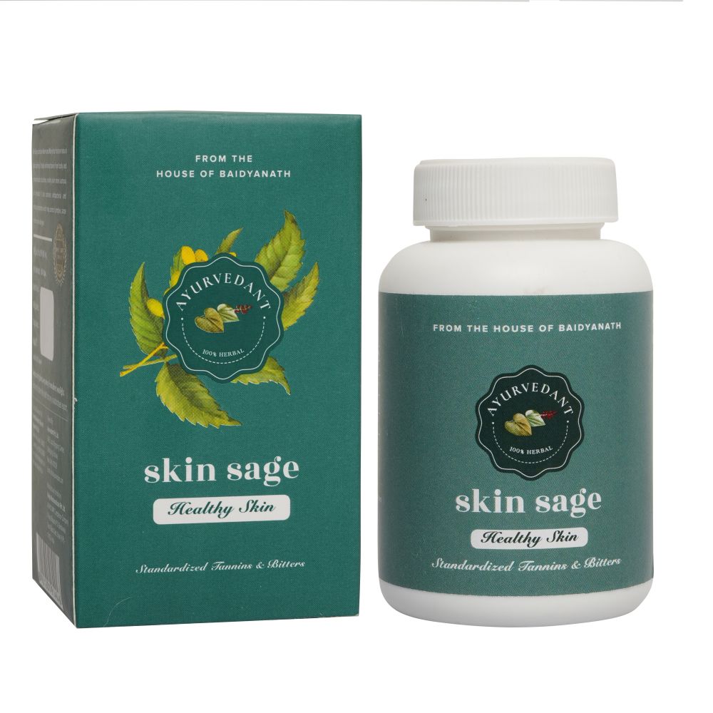 Baidyanath Jhansi Ayurvedant Skin Sage Capsules - 60 Caps