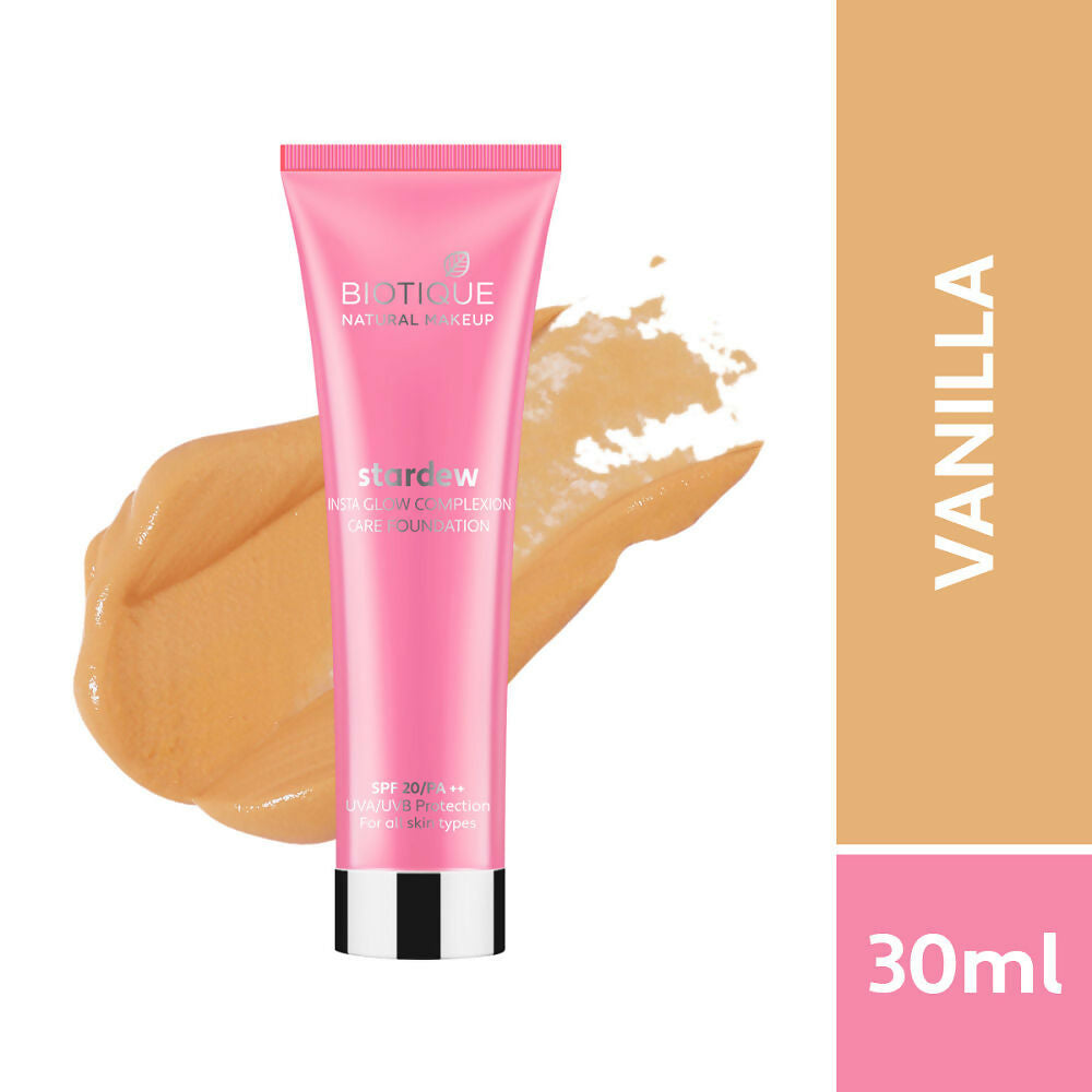 Biotique Stardew Insta Glow Complexion Care Foundation SPF 20 - Vanilla - 30 ML