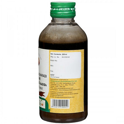 Vaidyaratnam Aadareesahacharadi Kashayam - 200 ML