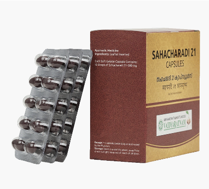Vaidyaratnam 21 Sahacharadi Soft Gel Capsule - 100 Nos