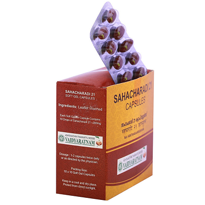 Vaidyaratnam 21 Sahacharadi Soft Gel Capsule - 100 Nos