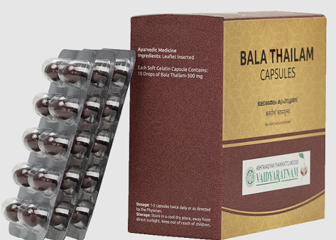 Vaidyaratnam Bala Thailam Capsule - 100 Nos