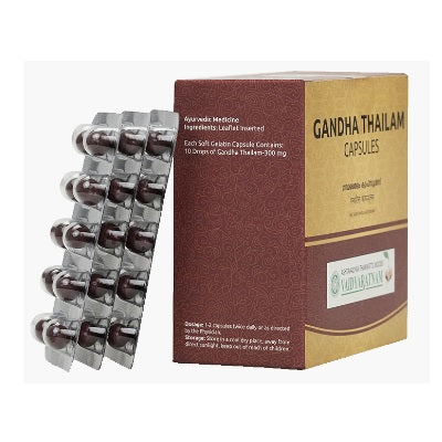 Vaidyaratnam Gandha Thailam Soft Gel Capsule - 100 Nos