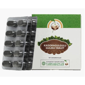 Vaidyaratnam Kaisoraguggulu / Kaisoragulgulu gulika - 100 tabs