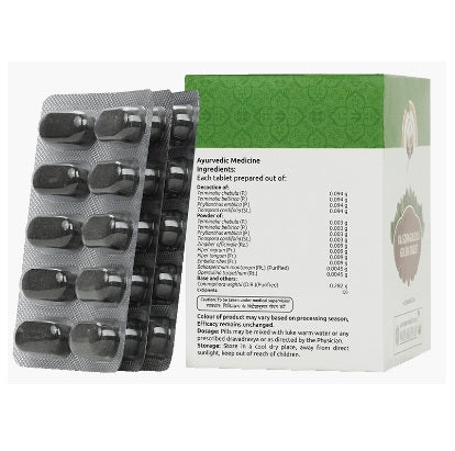 Vaidyaratnam Kaisoraguggulu / Kaisoragulgulu gulika - 100 tabs