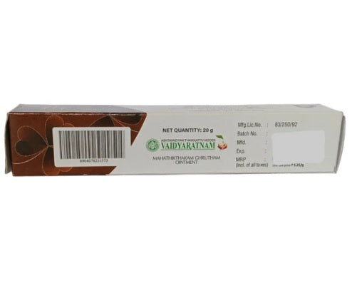 Vaidyaratnam Mahathikthakam Ghrutham Ointment - 20 g
