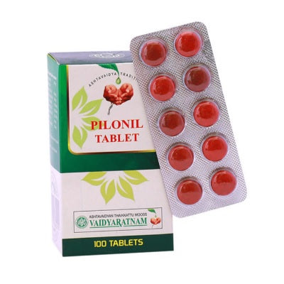 Vaidyaratnam Pilonil Tablets - 100 Nos