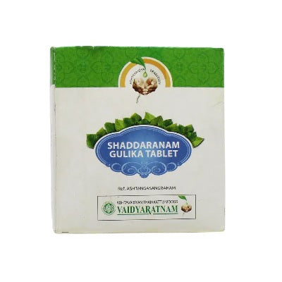 Vaidyaratnam Shaddaranam Gulika Tablets - 100 Nos