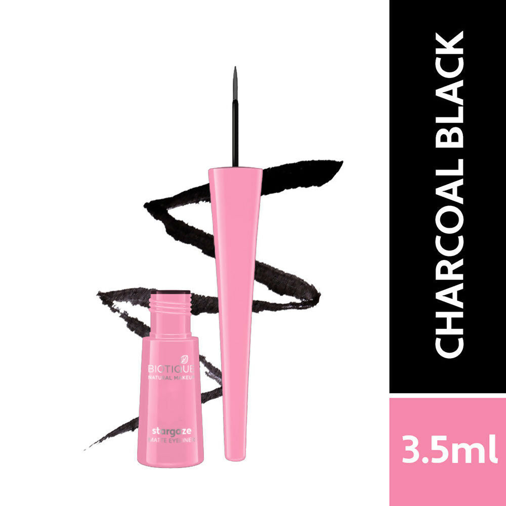 Biotique Stargaze Matte Eye Liner - Charcoal Black - 3 5 ML
