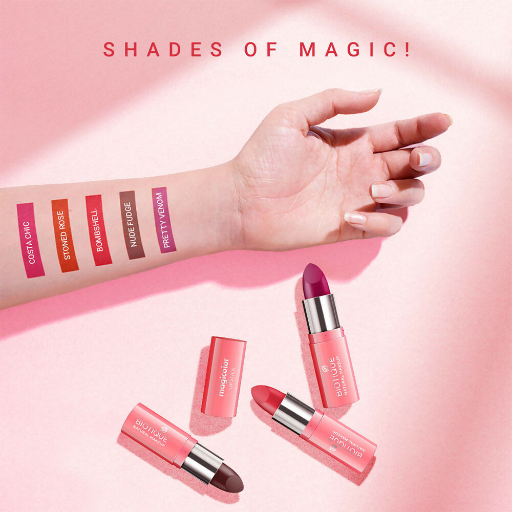 Biotique Magicolor Lipstick - Fire Me Up - 4.2 GM