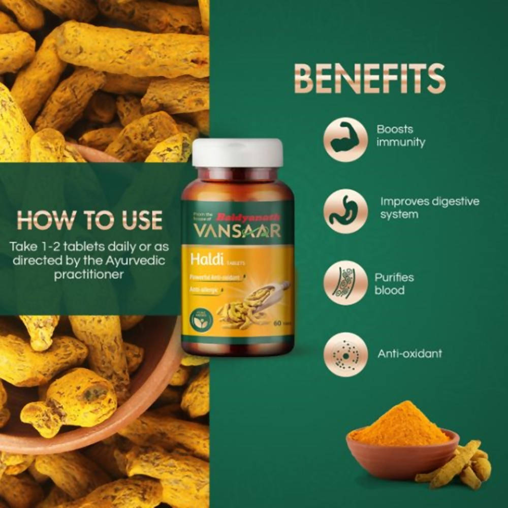 Baidyanath Vansaar Haldi Tablets - 60 Tabs