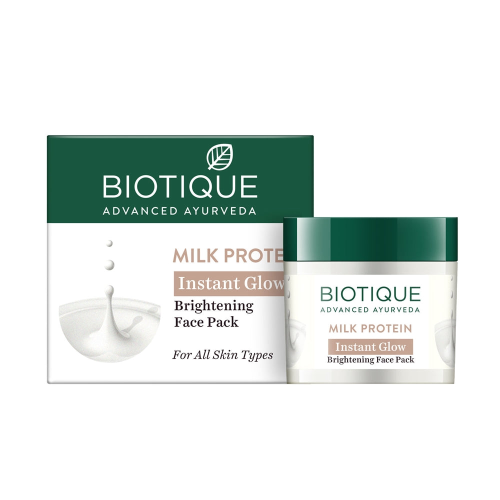 Biotique Advanced Ayurveda Bio Milk Protein Whitening & Rejuvenating Face Pack - 50 GM