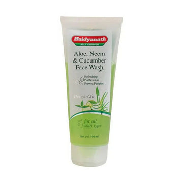 Baidyanath Jhansi Aloe, Neem & Cucumber Face Wash - 100 ML