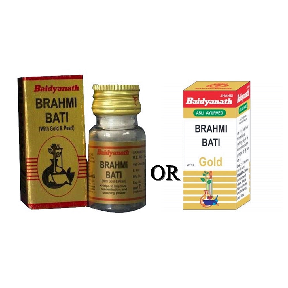 Baidyanath Jhansi Brahmi Bati with Gold - 10 Tabs