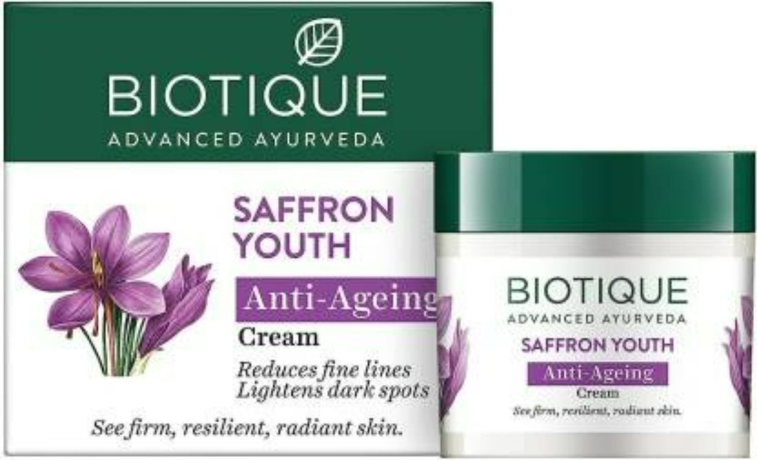 Biotique Saffron Youth Anti-Ageing Cream - 100 GM