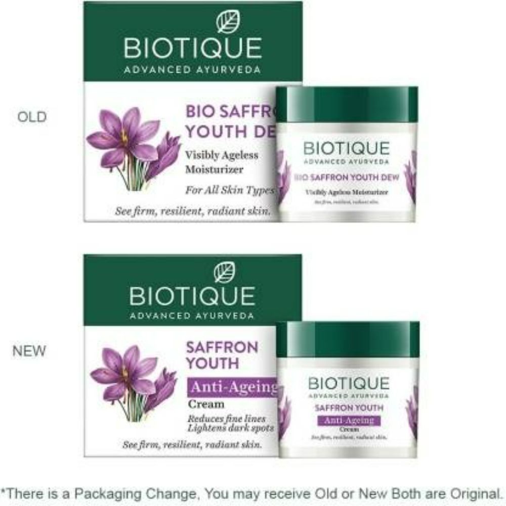 Biotique Saffron Youth Anti-Ageing Cream - 100 GM