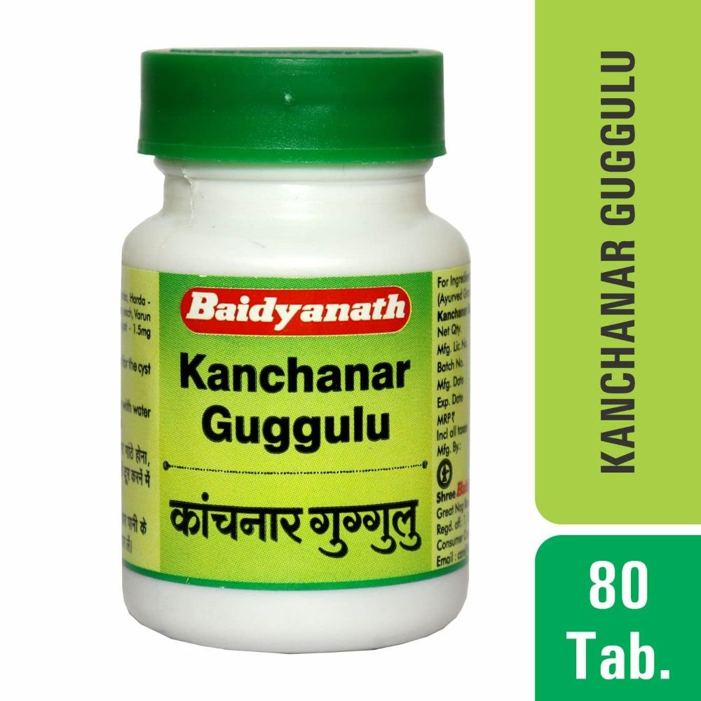 Baidyanath Nagpur Kanchnar Guggulu Tablets - 80 Tabs