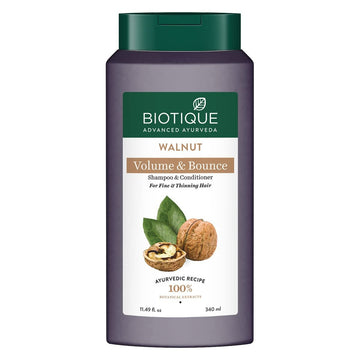 Biotique Advanced Ayurveda Bio Walnut Bark Volumizing Shampoo For Fine & Thinning Hair - 75 ML