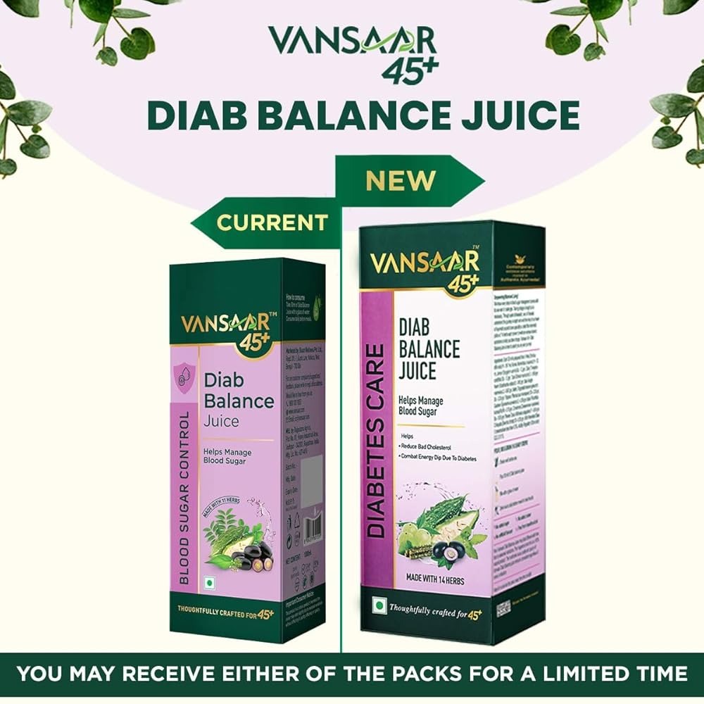 Vansaar 45+ Diab Balance Juice - 1 Ltr