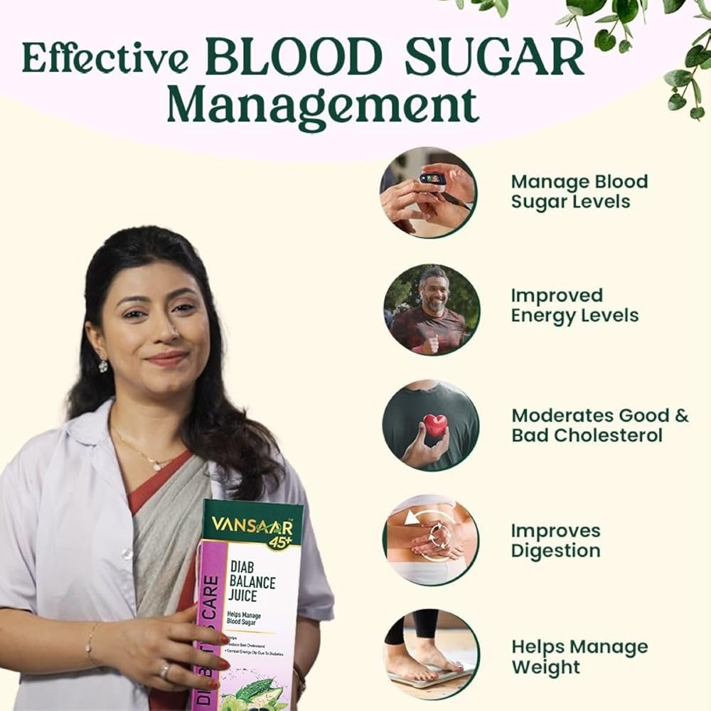 Vansaar 45+ Diab Balance Juice - 1 Ltr