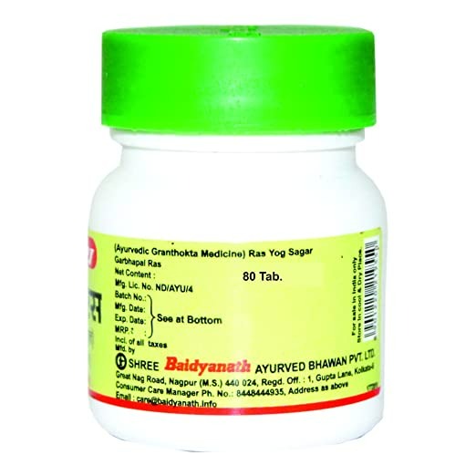 Baidyanath Garbhapal Ras - 80 Tabs