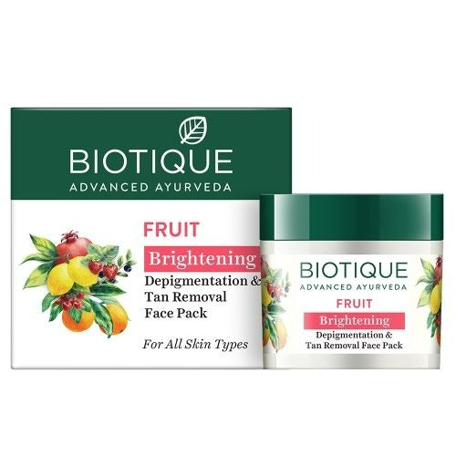 Biotique Bio Fruit Whitening & Depigmentation & Tan Removal Face Pack - 75 GM