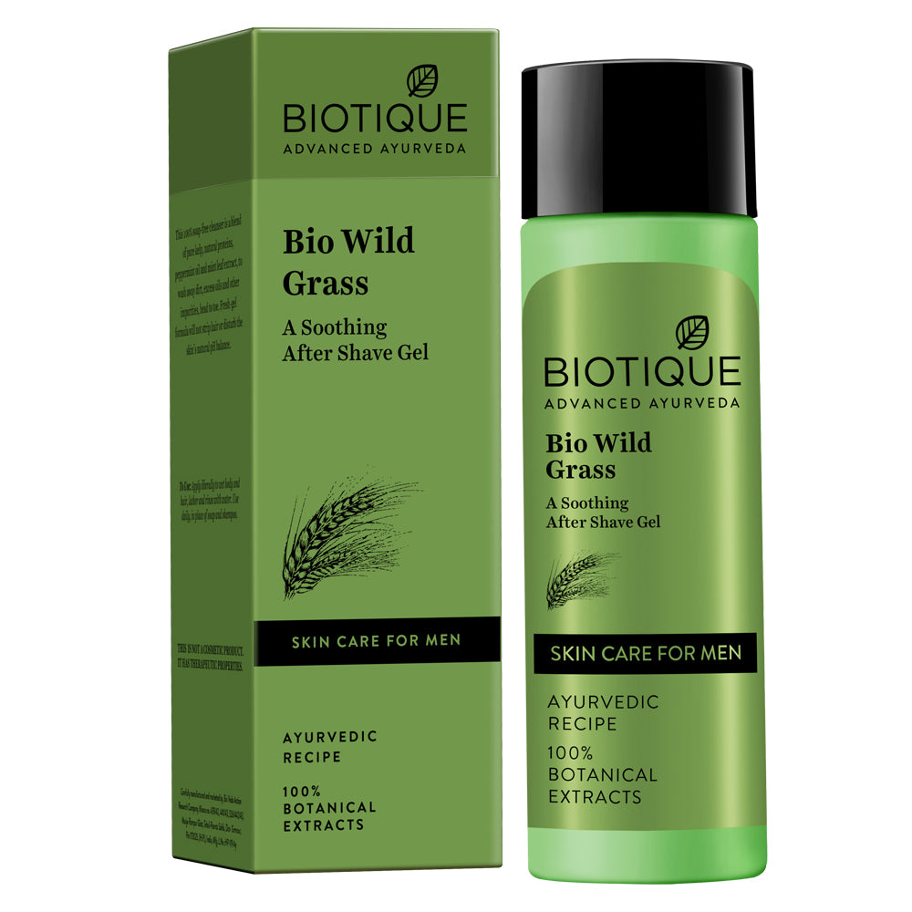Biotique Bio Wild Grass A Soothing After Shave Gel For Men - 120 ML