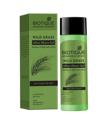 Biotique Bio Wild Grass A Soothing After Shave Gel For Men - 120 ML