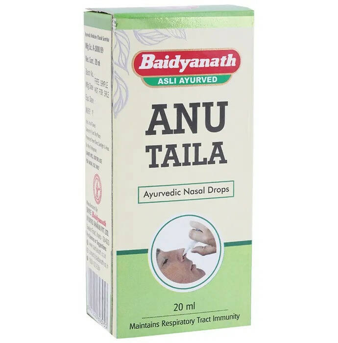 Baidyanath Jhansi Anu Taila Ayurvedic Nasal Drops - 20 ML